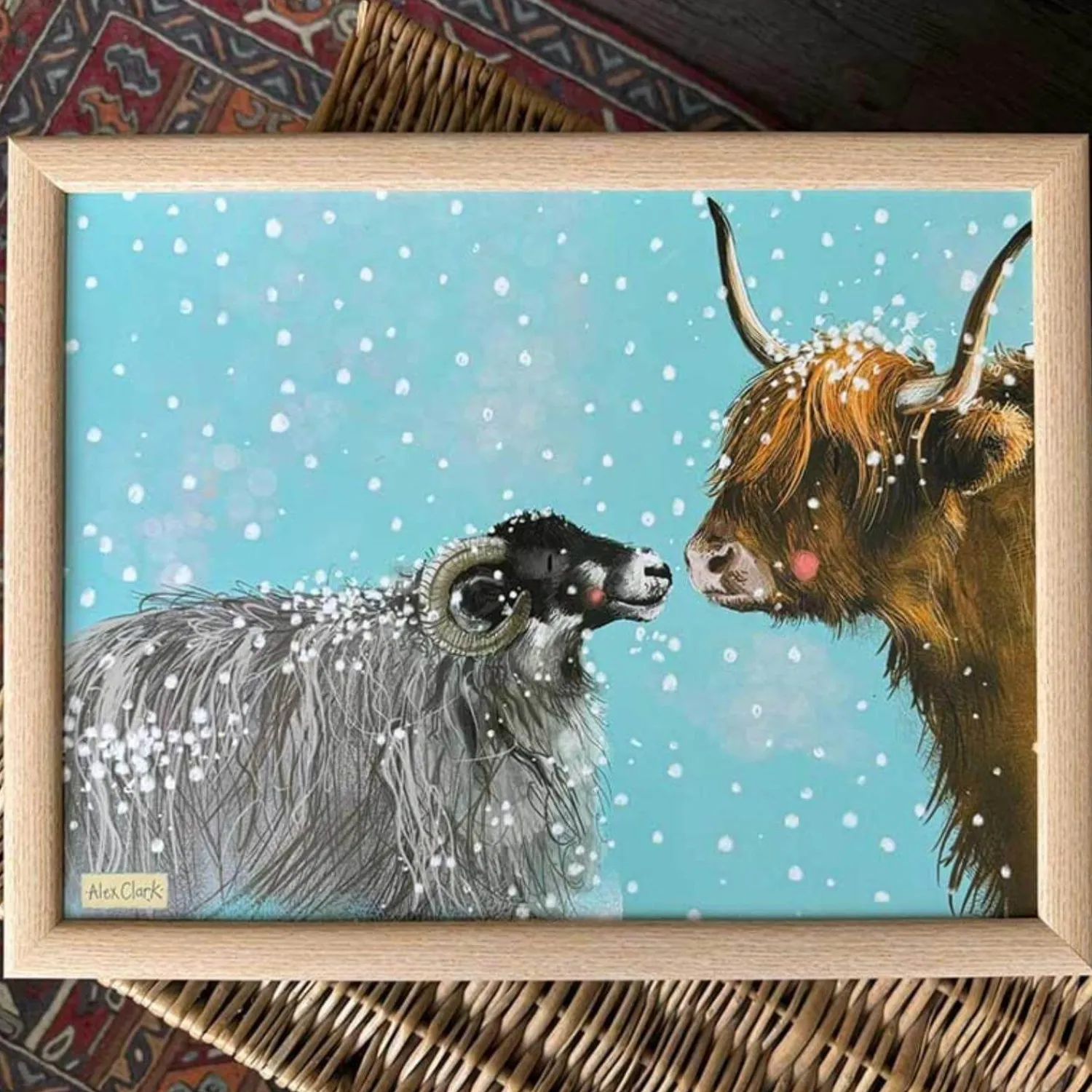 Alex Clark Christmas Laptray - Festive Farm