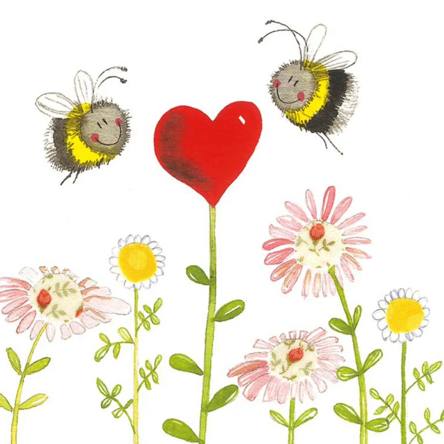 Alex Clark Coaster - Bees & Heart