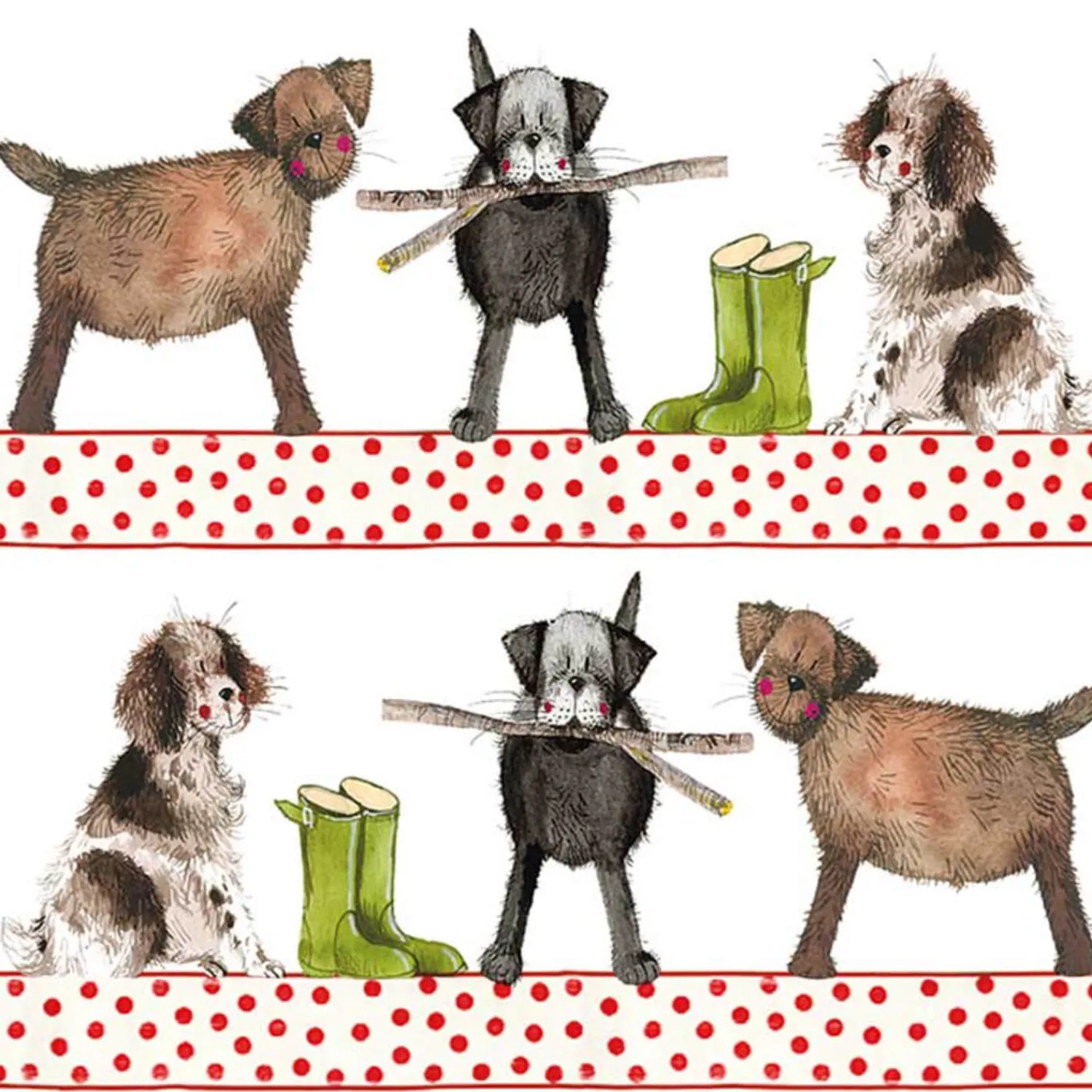 Alex Clark Coaster - Country Dogs