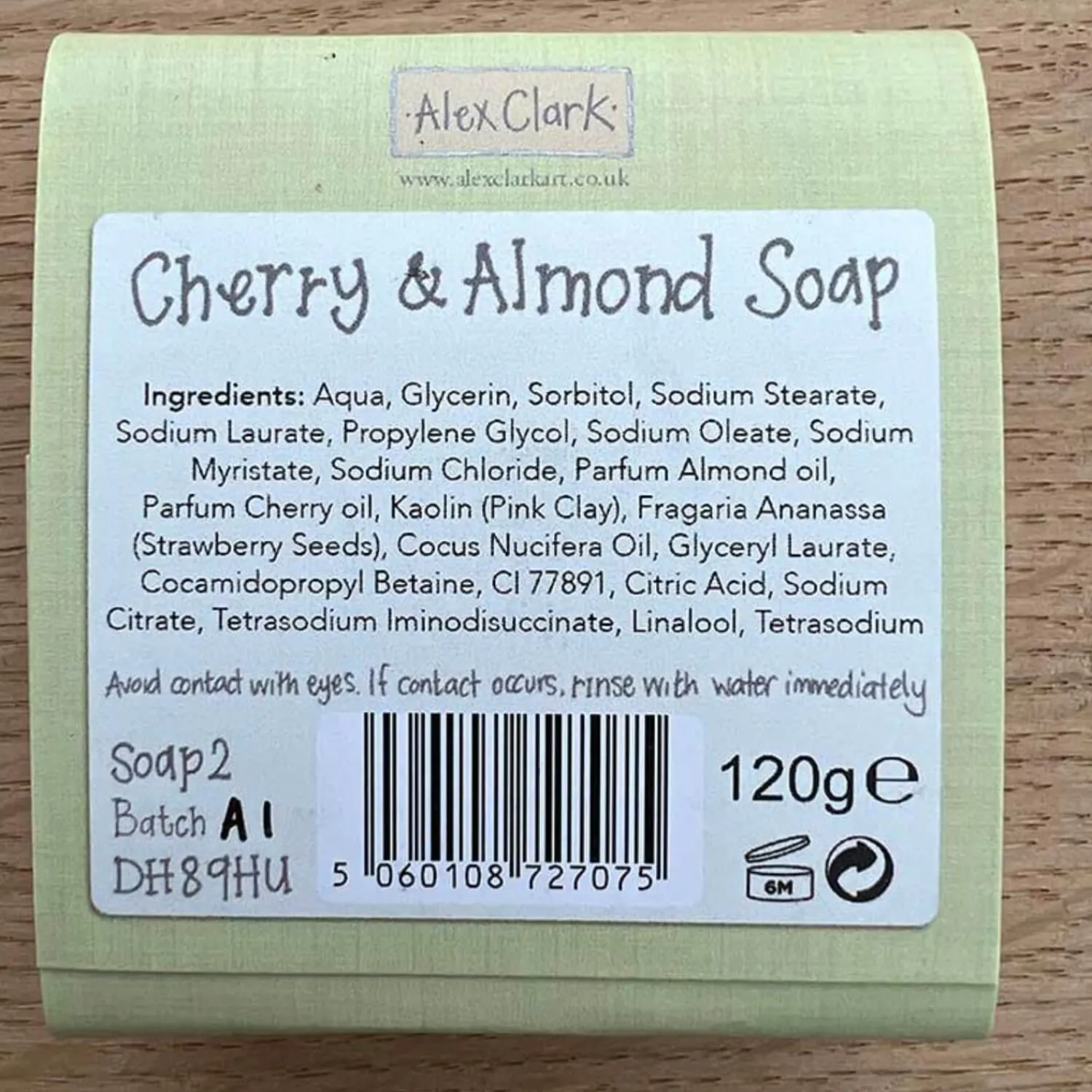 Alex Clark Summer Picnic Handmade Soap - Cherry & Almond