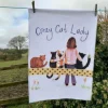 Alex Clark Tea Towel - Crazy Cat Lady