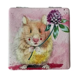 Alex Clark Vegan Leather Compact Mirror - Herbert