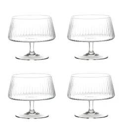 Anton Studio Designs 4-Piece Individual Glass Trifle Bowls - Empire