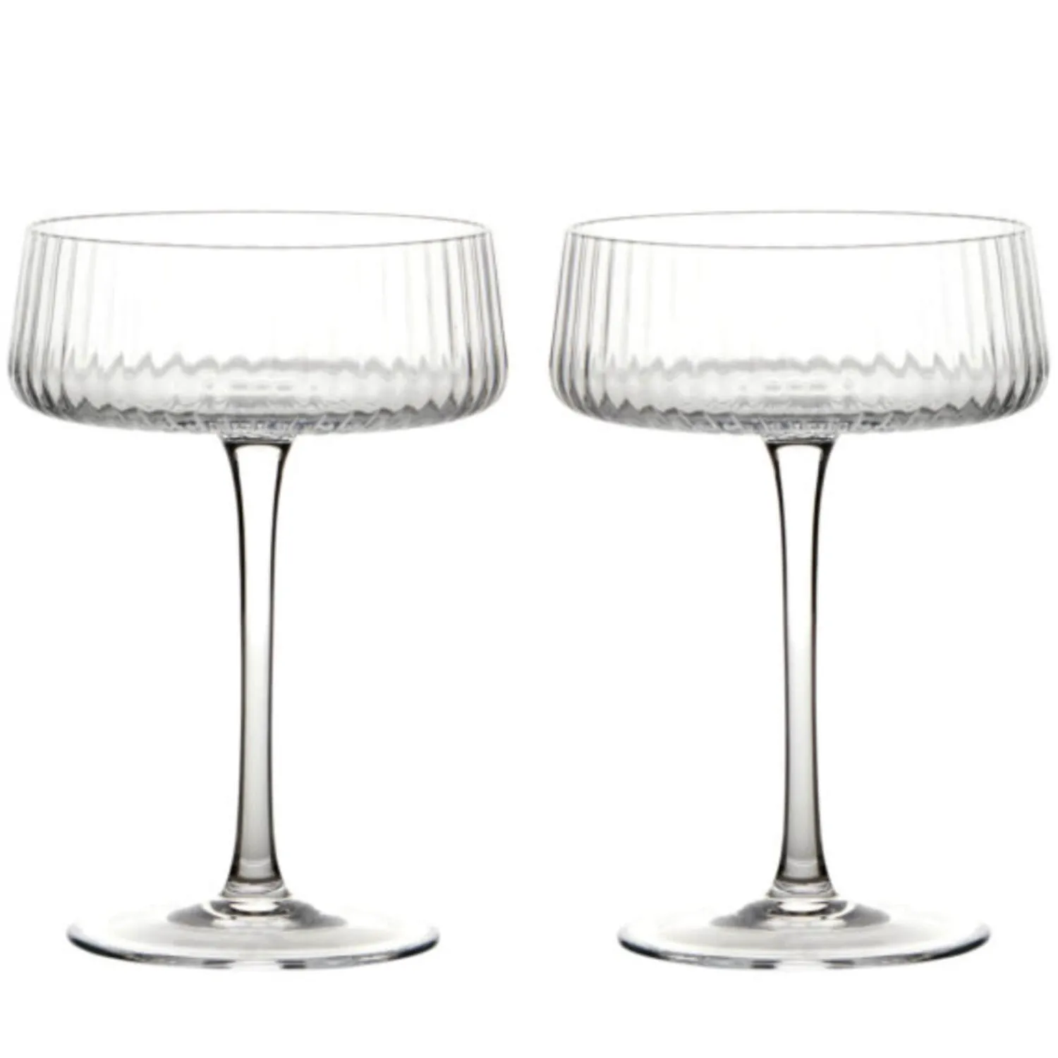 Anton Studio Designs 2-Piece Champagne Saucer Set - Empire