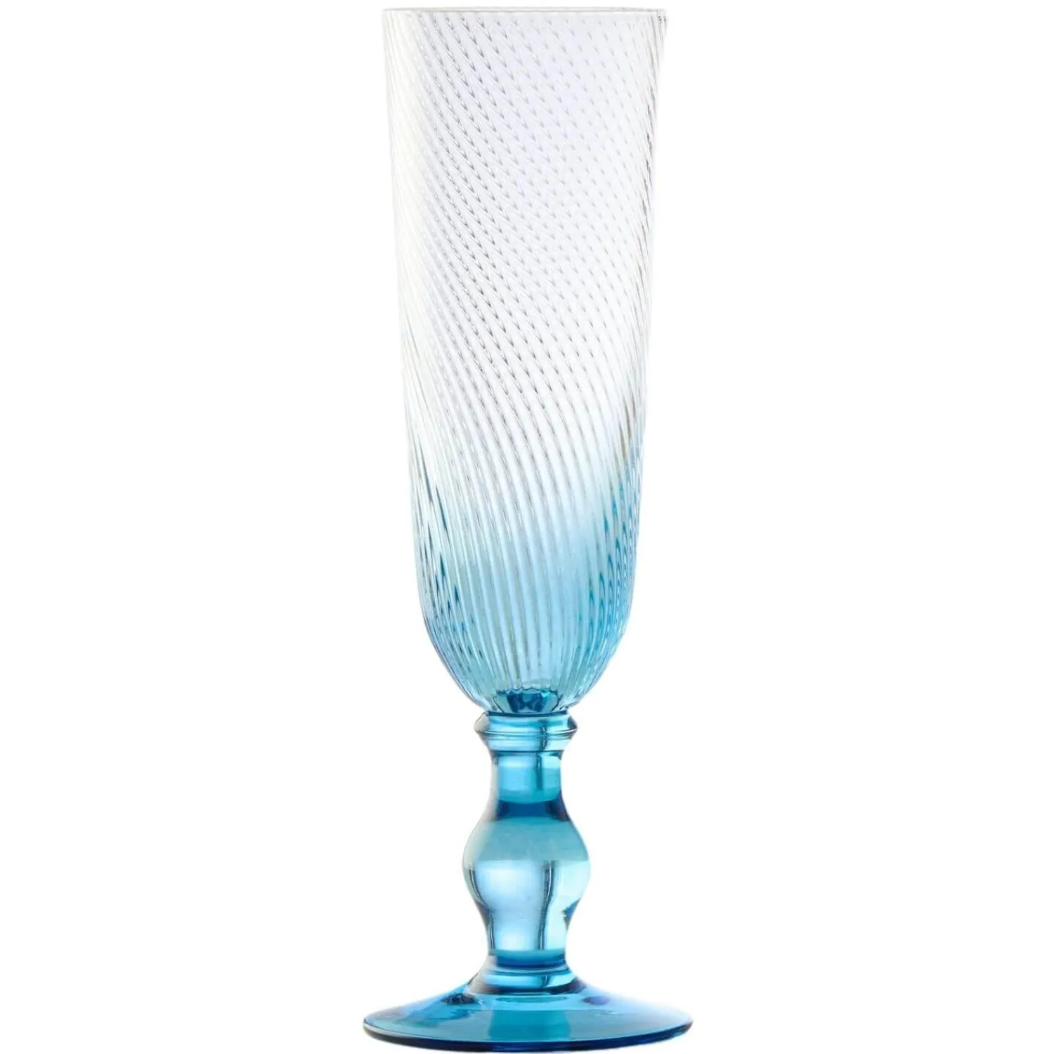 Anton Studio Designs Anton Studios Design Swirl 4 Piece Champagne Glass Set
