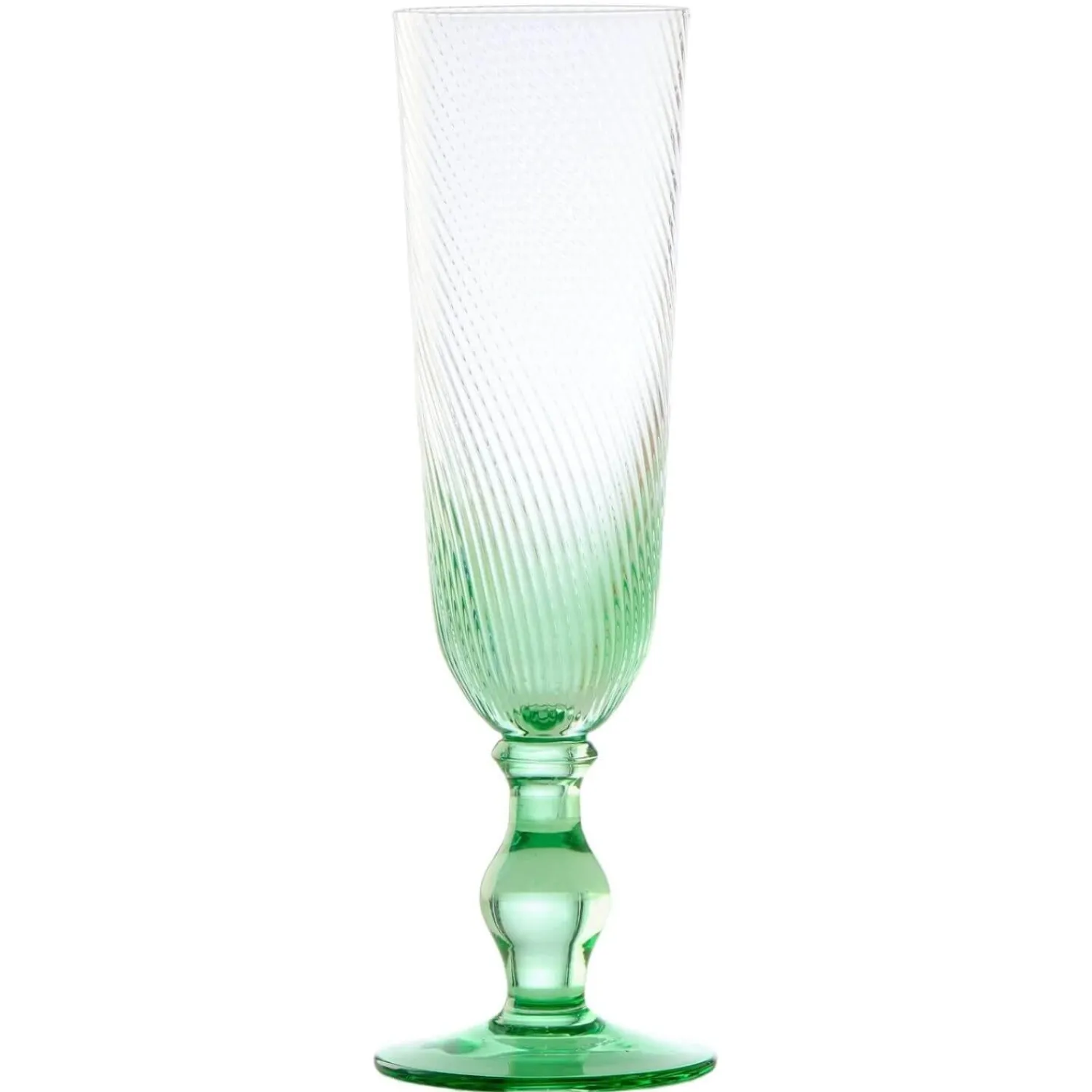 Anton Studio Designs Anton Studios Design Swirl 4 Piece Champagne Glass Set