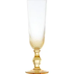 Anton Studio Designs Anton Studios Design Swirl 4 Piece Champagne Glass Set
