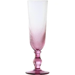 Anton Studio Designs Anton Studios Design Swirl 4 Piece Champagne Glass Set