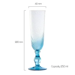 Anton Studio Designs Anton Studios Design Swirl 4 Piece Champagne Glass Set