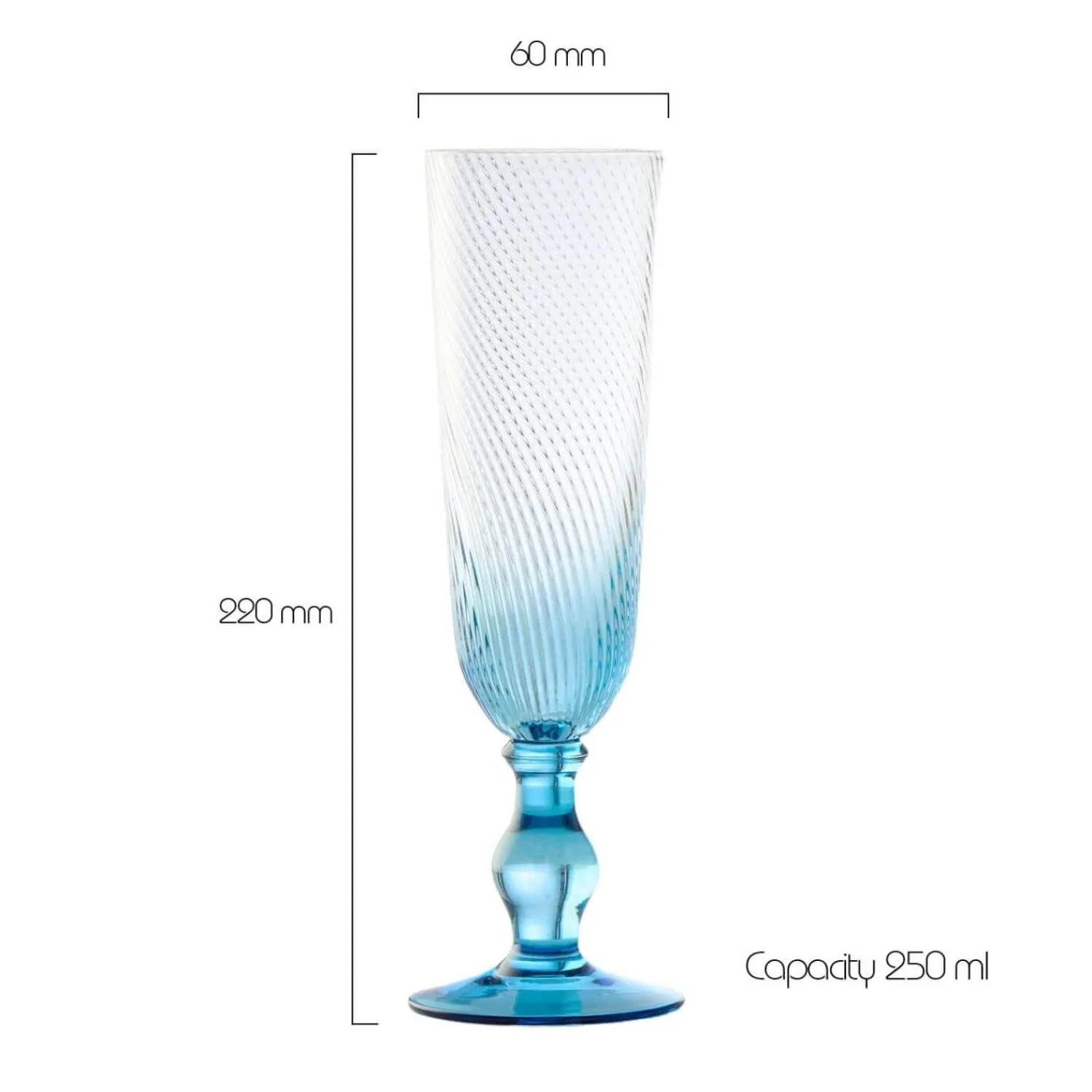 Anton Studio Designs Anton Studios Design Swirl 4 Piece Champagne Glass Set
