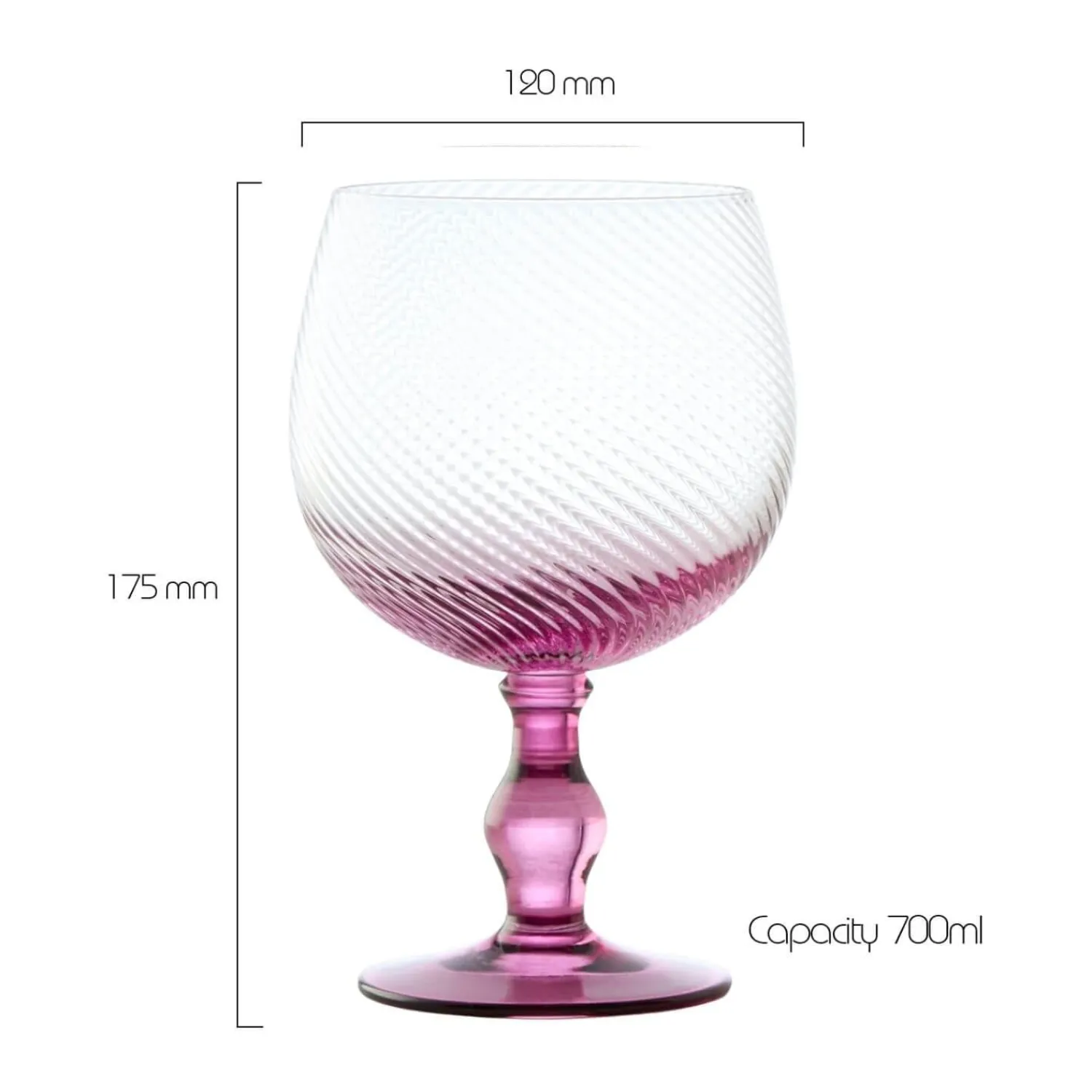 Anton Studio Designs Anton Studios Design Swirl 4 Piece Gin Glass Set