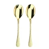 Arthur Price Champagne Avalon Stainless Steel Fork & Spoon Salad Serving Set