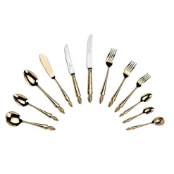 Arthur Price Clive Christian Empire Flame All Gold Soup Spoon