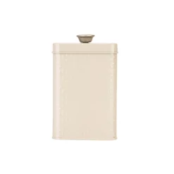 Artisan Street Embossed Storage Canister - Cream