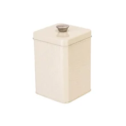 Artisan Street Embossed Storage Canister - Cream