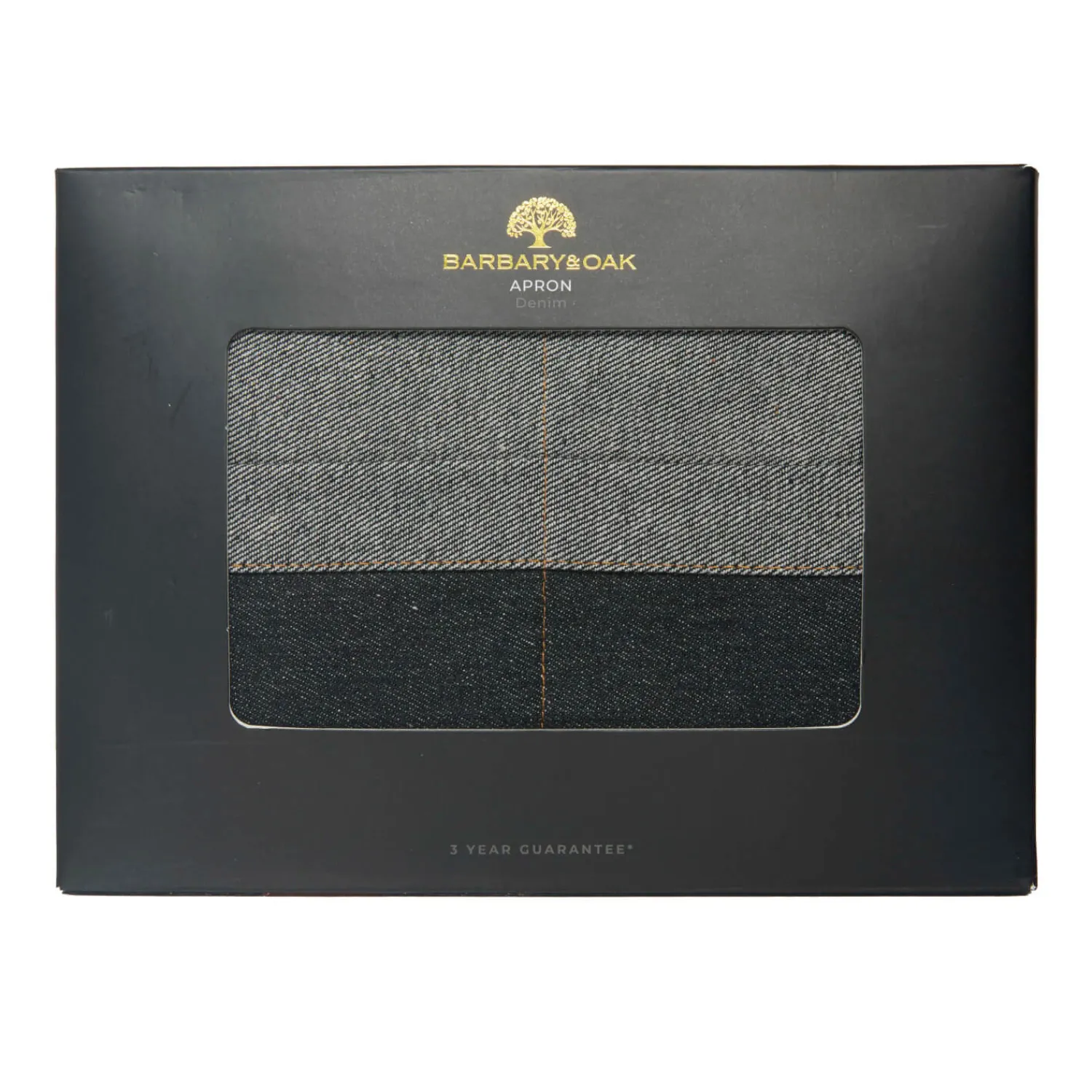 Barbary u0026 Oak Barbary & Oak Denim Apron With Leather Detail