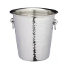 BarCraft Champagne Ice Bucket - Hammered Steel