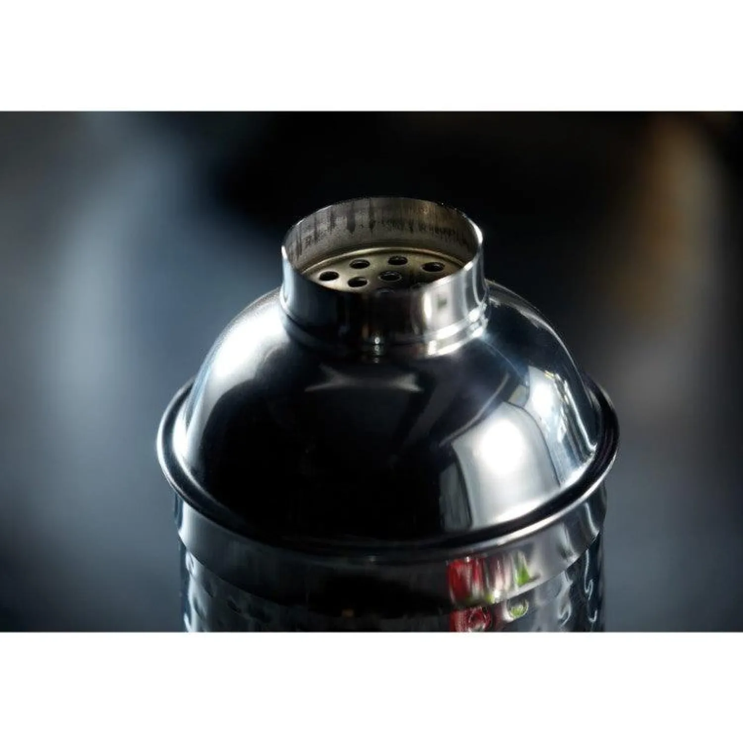BarCraft Cobbler Cocktail Shaker - Hammered Steel