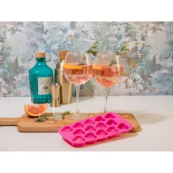 BarCraft Silicone Heart Ice Cube Tray - Pink