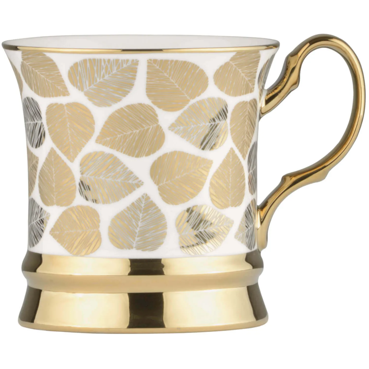 BIA International by DRH Bia International Porcelain Leaf 400ml Mug - Gold
