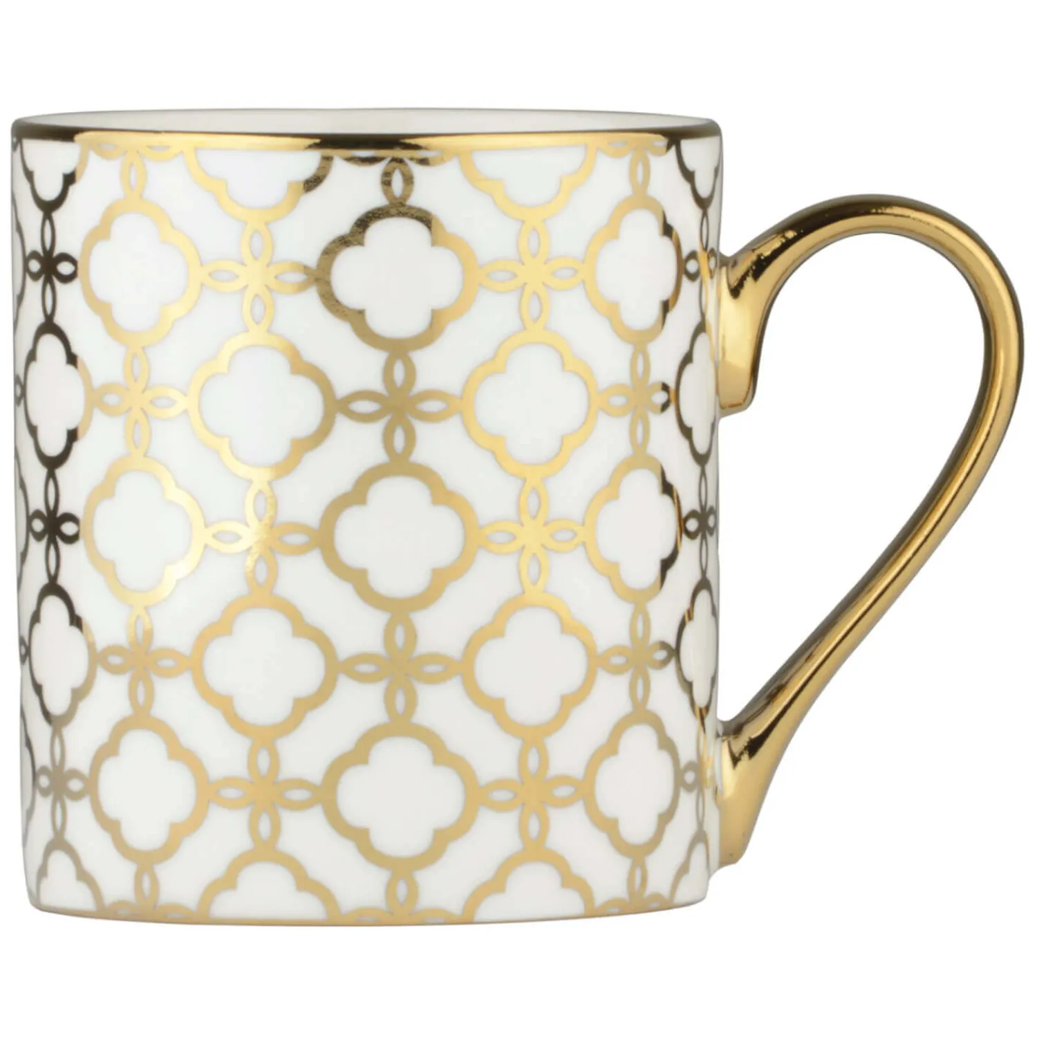 BIA International by DRH Bia International Porcelain Links 400ml Mug - Gold