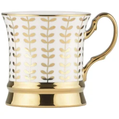 BIA International by DRH Bia International Porcelain Vine 400ml Mug - Gold