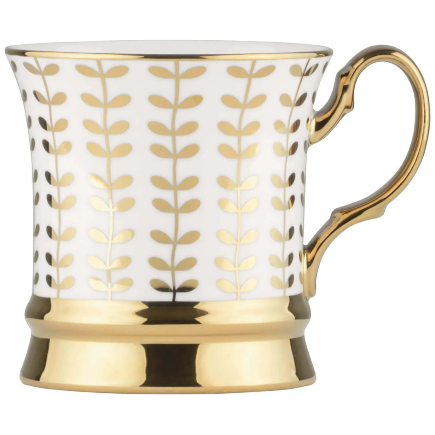 BIA International by DRH Bia International Porcelain Vine 400ml Mug - Gold