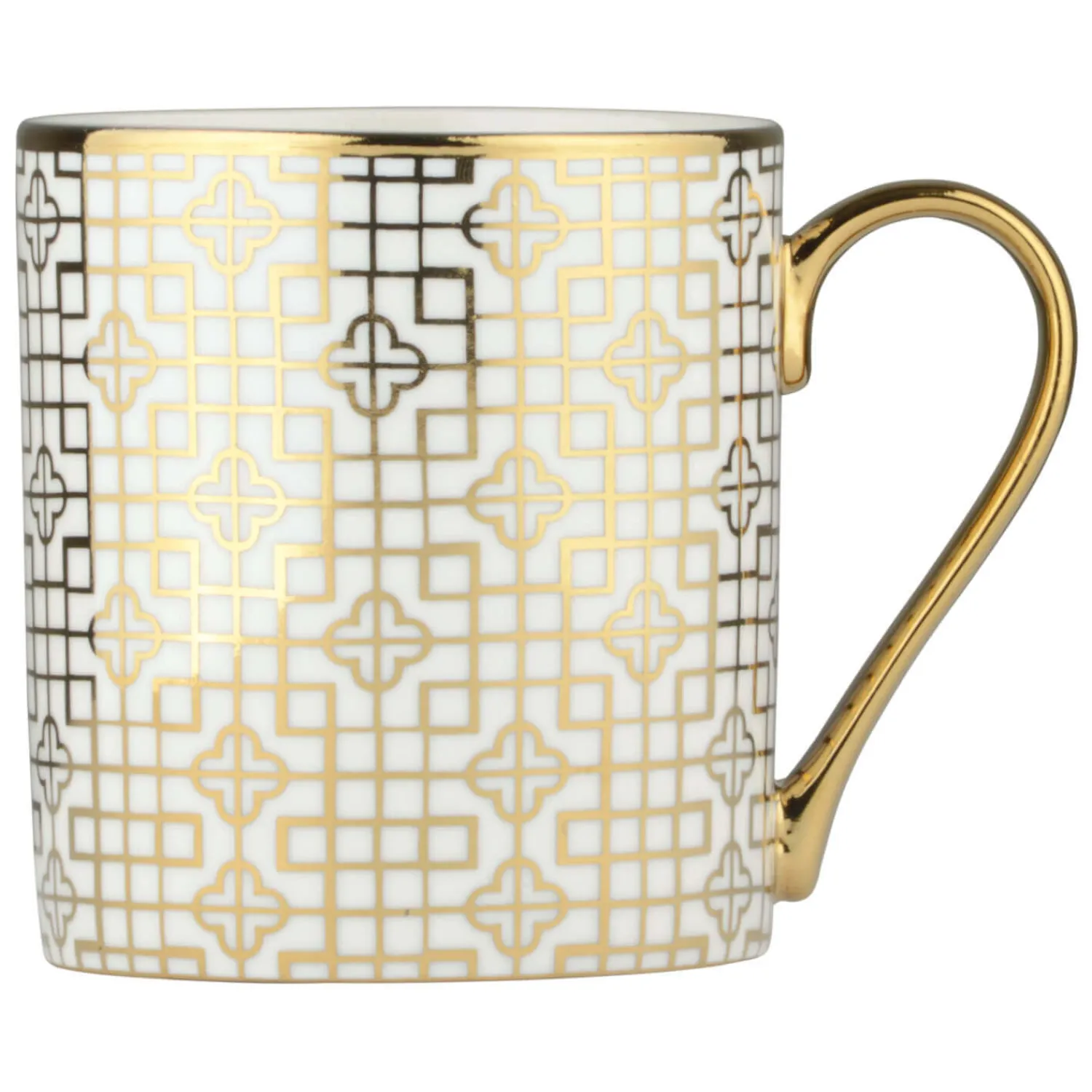 BIA International by DRH Bia International Porcelain Art Deco 400ml Mug - Gold