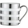 BIA International by DRH Bia International Porcelain Stripes 400ml Mug - Platinum