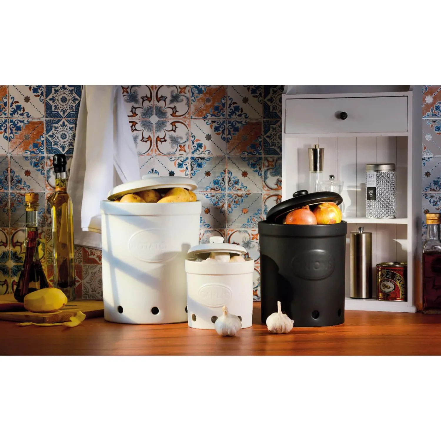 BIA International by DRH Bia International Tea Canister - Matte White
