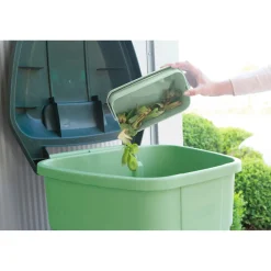 Brabantia SinkSide 1.8 Litre Food Waste Caddy - Jade Green