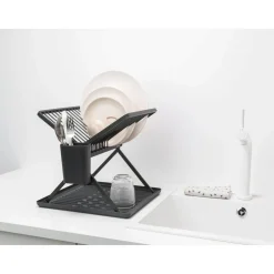 Brabantia SinkSide Dark Grey Foldable Dish Rack - Small