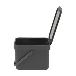Brabantia Sort & Go 6 Litre Waste Bin - Grey