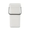 Brabantia Sort & Go 12 Litre Waste Bin - Light Grey