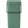 Brabantia Sort & Go 12 Litre Waste Bin - Fir Green