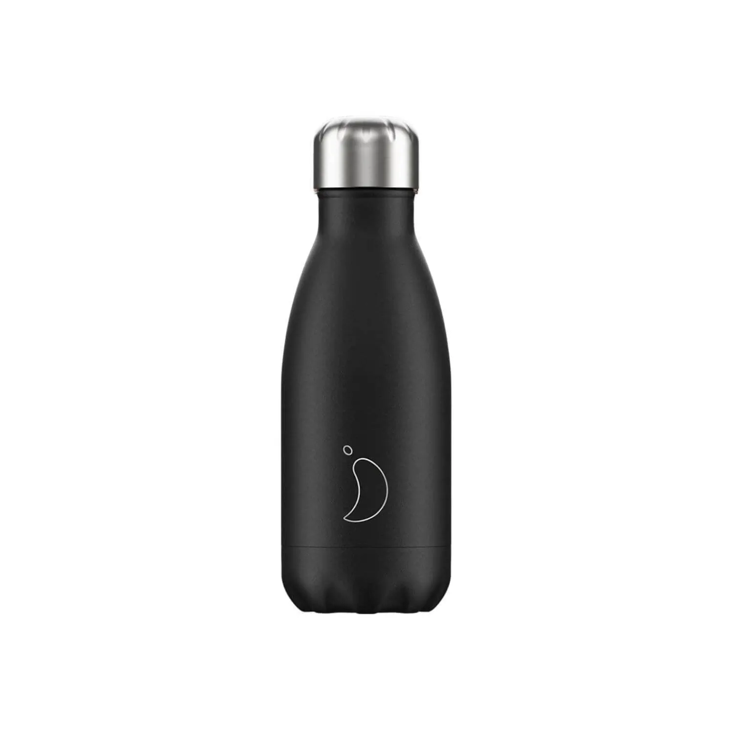 Chilly's Chilly’s 260ml Monochrome Reusable Water Bottle - Black