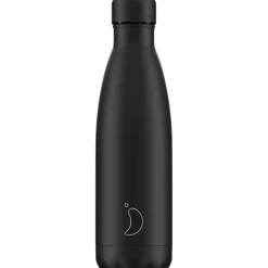 Chilly's Chilly's 500ml Monochrome Reusable Water Bottle - All Black