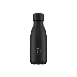 Chilly's Chilly's 260ml Monochrome Reusable Water Bottle - All Black