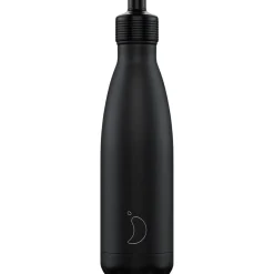 Chilly's Chilly's 500ml Sports Reusable Water Bottle - Monochrome Black