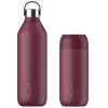 Chilly's Chilly's Series 2 1 Litre Reusable Water Bottle & 50cl Coffee Cup Set - Plum Red