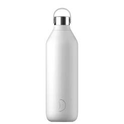 Chilly's Chilly's Series 2 1 Litre Reusable Water Bottle & 50cl Coffee Cup Set - Arctic White