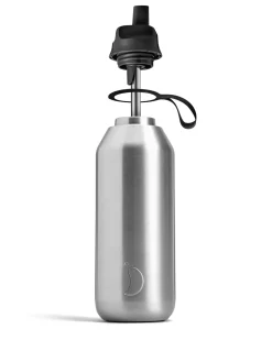 Chilly's Chilly's Series 2 Flip Reusable 500ml 90% Recycled Stainless Steel Water Bottle