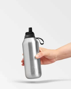 Chilly's Chilly's Series 2 Flip Reusable 500ml 90% Recycled Stainless Steel Water Bottle