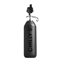 Chilly's Chilly's Series 2 1-Litre Flip Reusable Water Bottle - Abyss Black