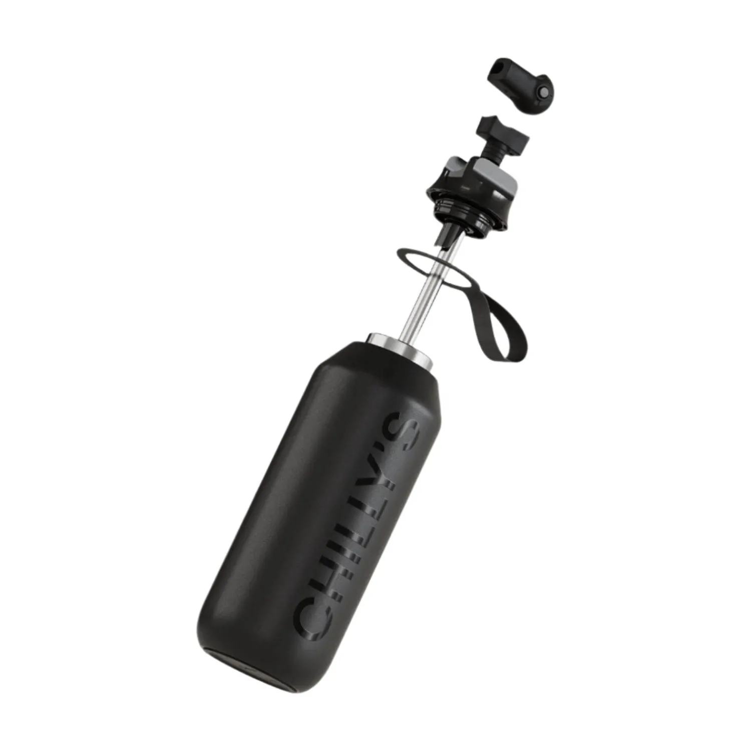 Chilly's Chilly's Series 2 1-Litre Flip Reusable Water Bottle - Abyss Black