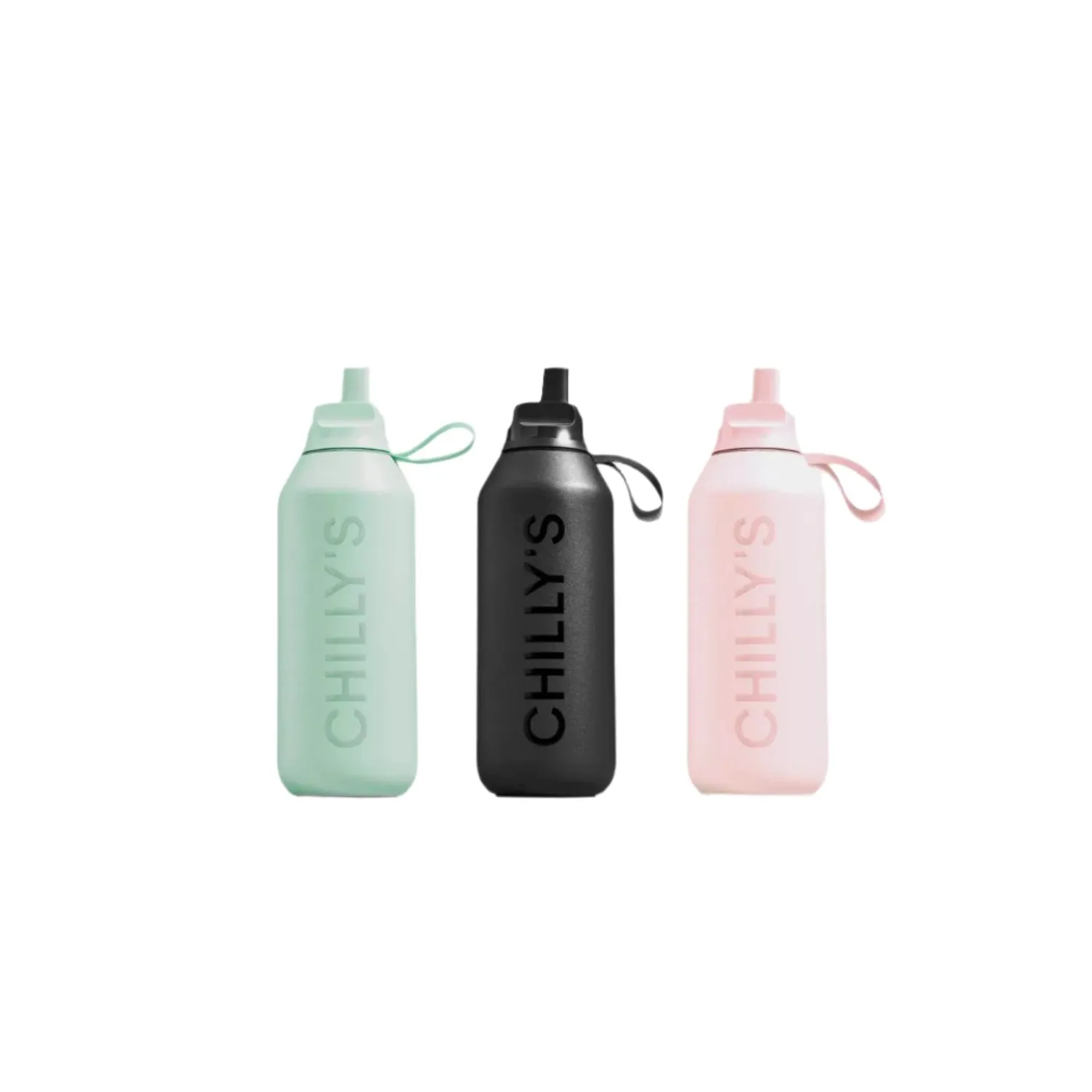 Chilly's Chilly's Series 2 1-Litre Flip Reusable Water Bottle - Abyss Black