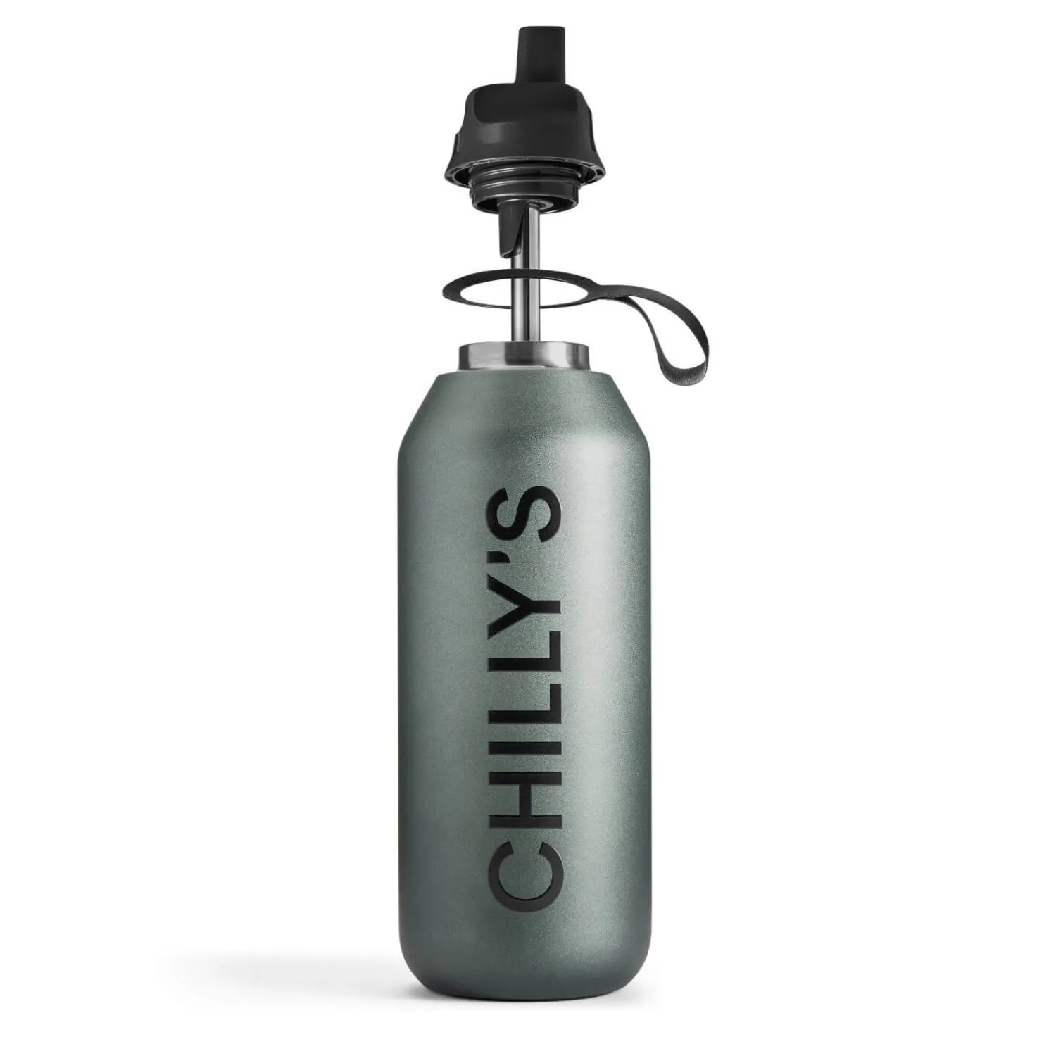 Chilly's Chilly's Series 2 500ml Flip Reusable Water Bottle - Ombre Slate