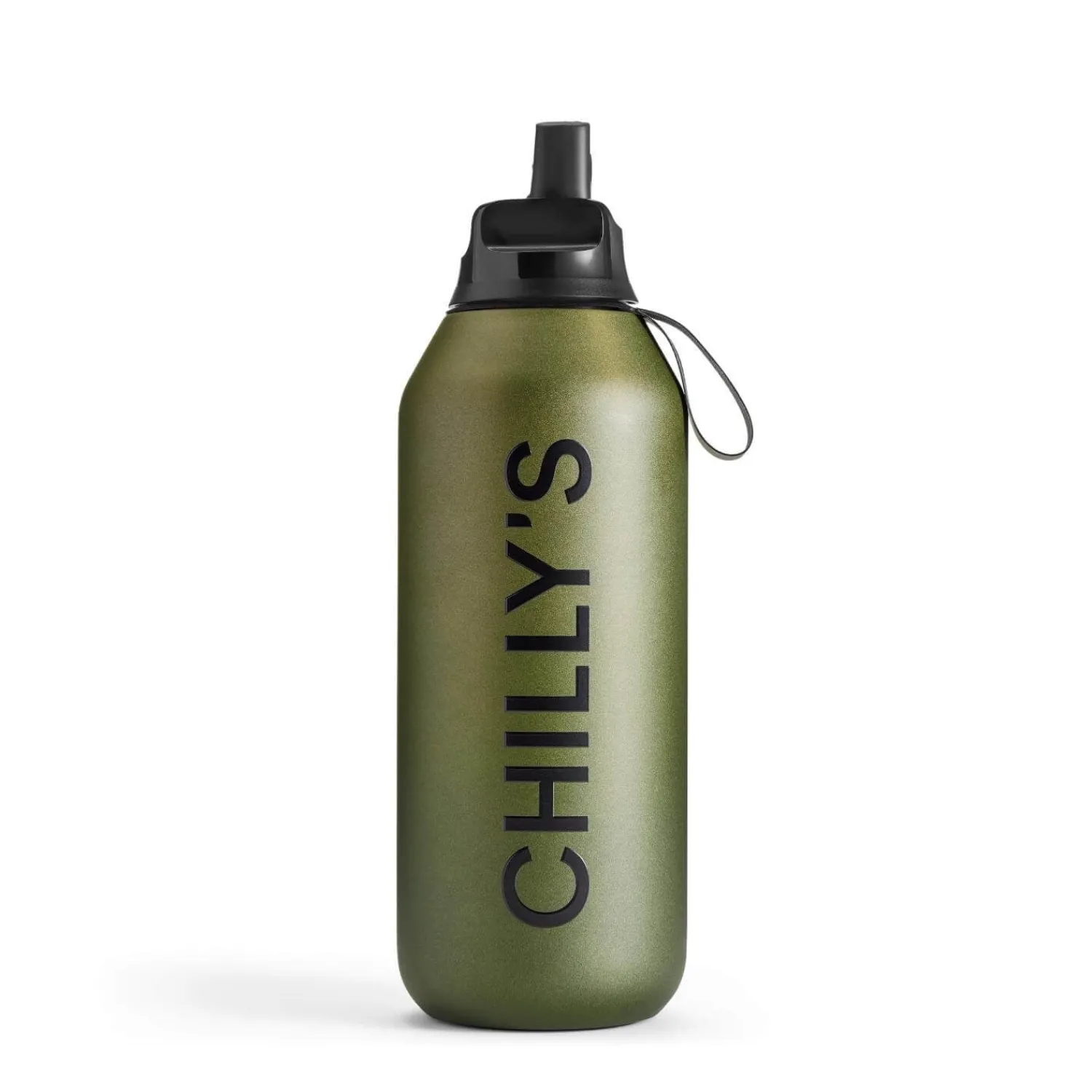 Chilly's Chilly's Series 2 500ml Flip Reusable Water Bottle - Ombre Moss