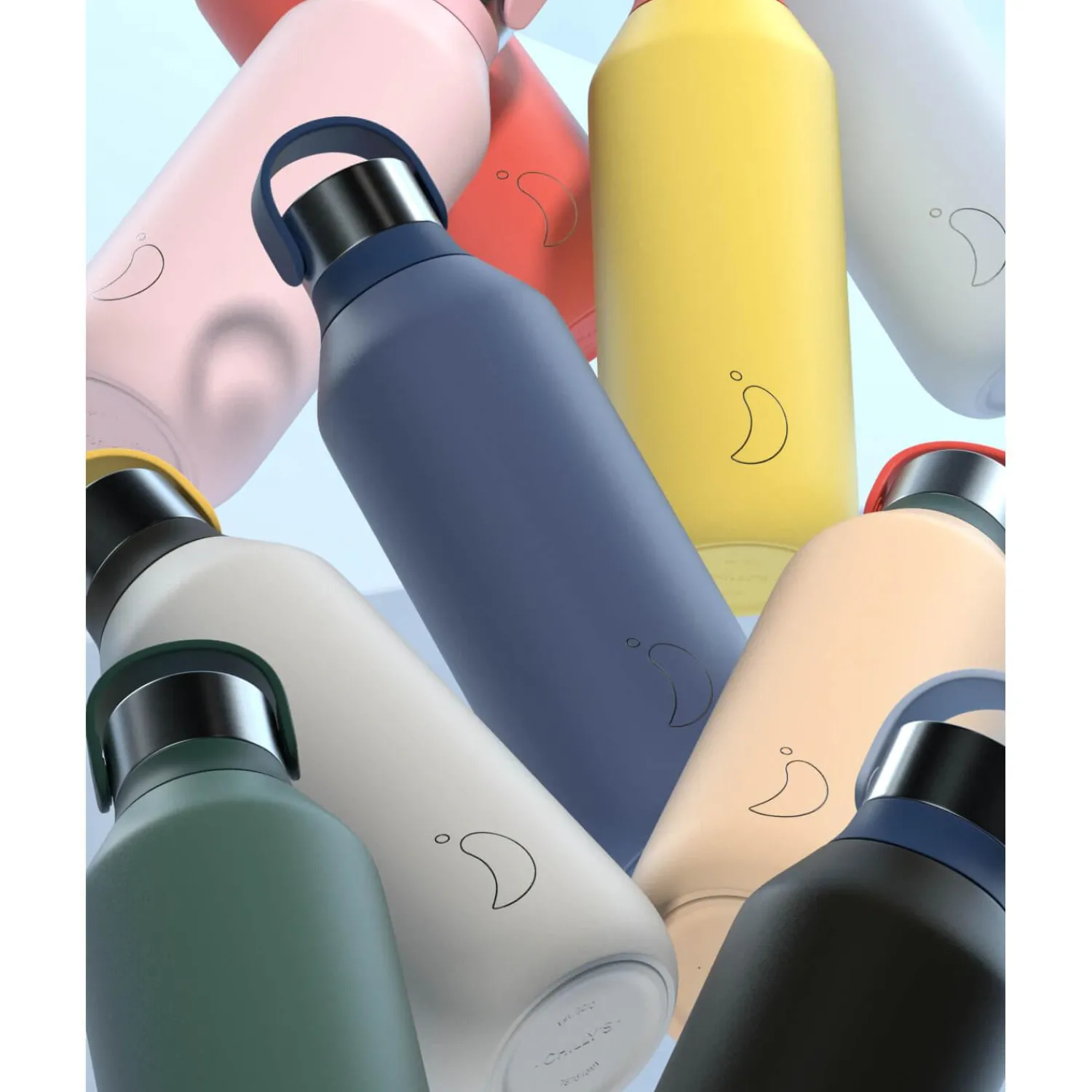 Chilly's Chilly's Series 2 500ml Hydration Reusable Water Bottle & 34cl Coffee Cup Set - Blush Pink