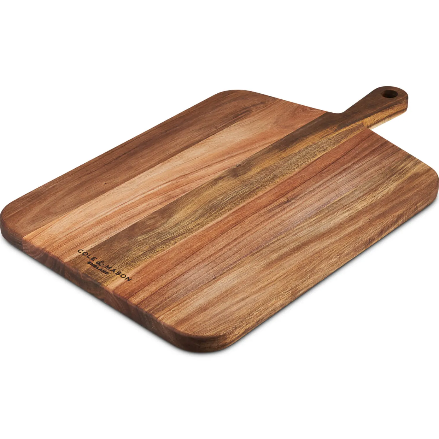 Cole u0026 Mason Cole & Mason Barkway Acacia Wood Cutting Board with Handle - Large